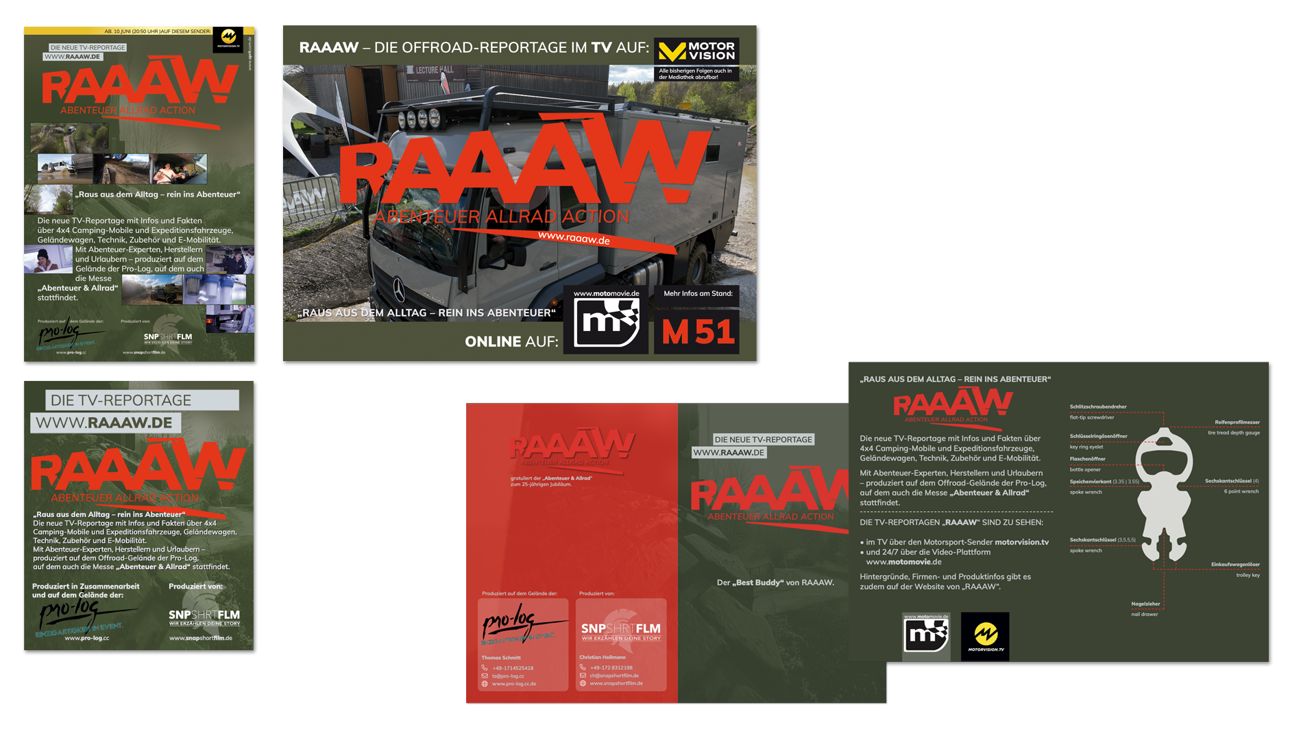 RAAAW 3Werbmaterialien